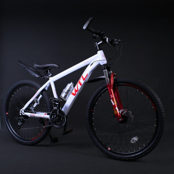 WTL Mountain Bike Sturdy Frame White - Image 4